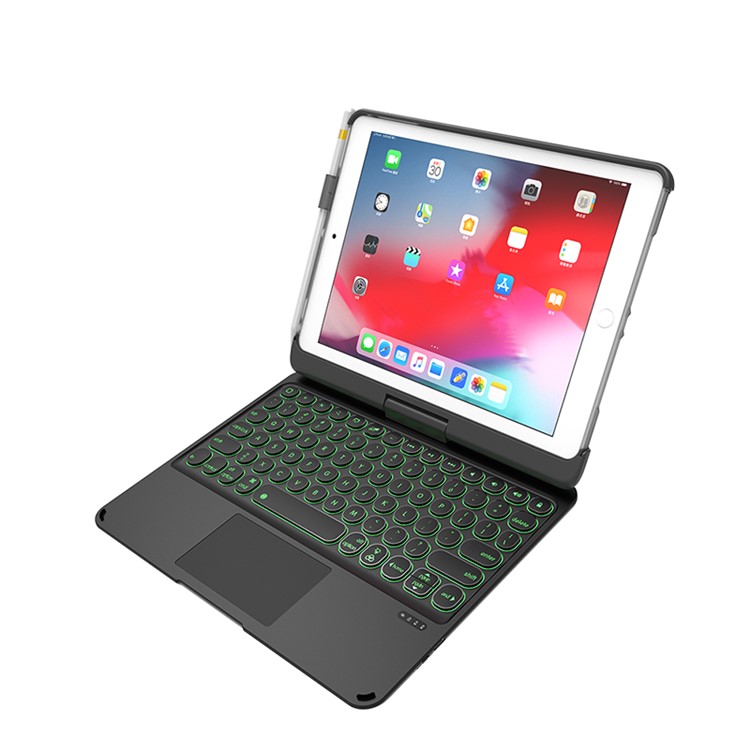 Bluetooth-Tastatur Mit Rotierend Fall Ständern Für IPad 9,7 Zoll (2017) / (2018) / Pro 9.7 Zoll (2016) / Luft-2 / Luft-2