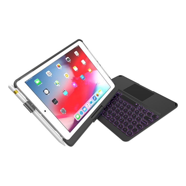 Bluetooth-Tastatur Mit Rotierend Fall Ständern Für IPad 9,7 Zoll (2017) / (2018) / Pro 9.7 Zoll (2016) / Luft-2 / Luft-6