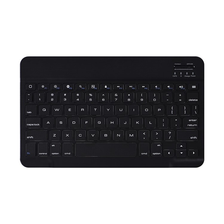 FT-1036 Auto-absorbed Leather Tablet Cover + Brushed ABS Keyboard for iPad 10.2 (2019) - Black-11