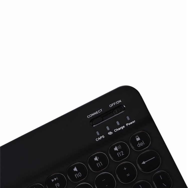 FT0301D Bluetooth Keyboard 7-Color Backlight Tablet Keyboard - Black-4