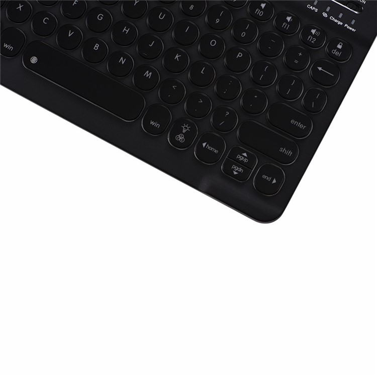 FT0301D Bluetooth Keyboard 7-Color Backlight Tablet Keyboard - Black-5