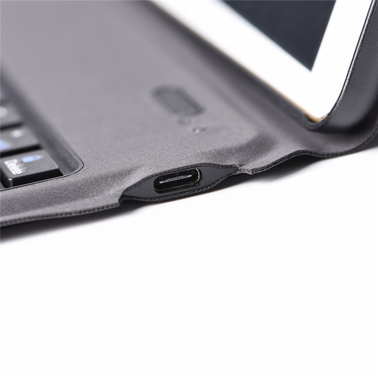 T1015 2-in-1 Ultra-thin Bluetooth Keyboard Leather Stand Case for iPad 10.2 (2019) - Black-16