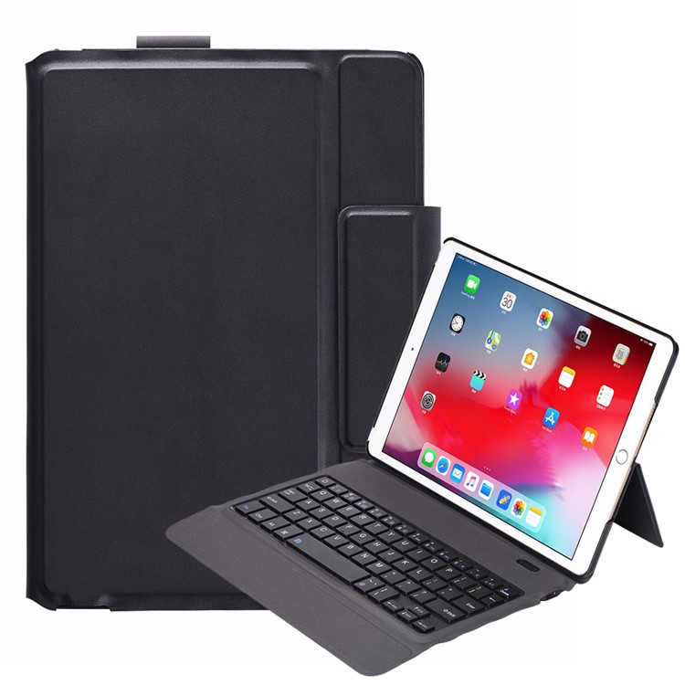 T1015 2-in-1 Ultra-thin Bluetooth Keyboard Leather Stand Case for iPad 10.2 (2019) - Black-2