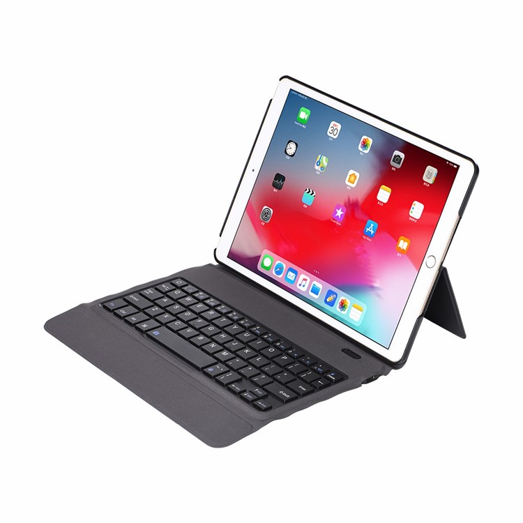 T1015 2-in-1 Ultra-thin Bluetooth Keyboard Leather Stand Case for iPad 10.2 (2019) - Black-5