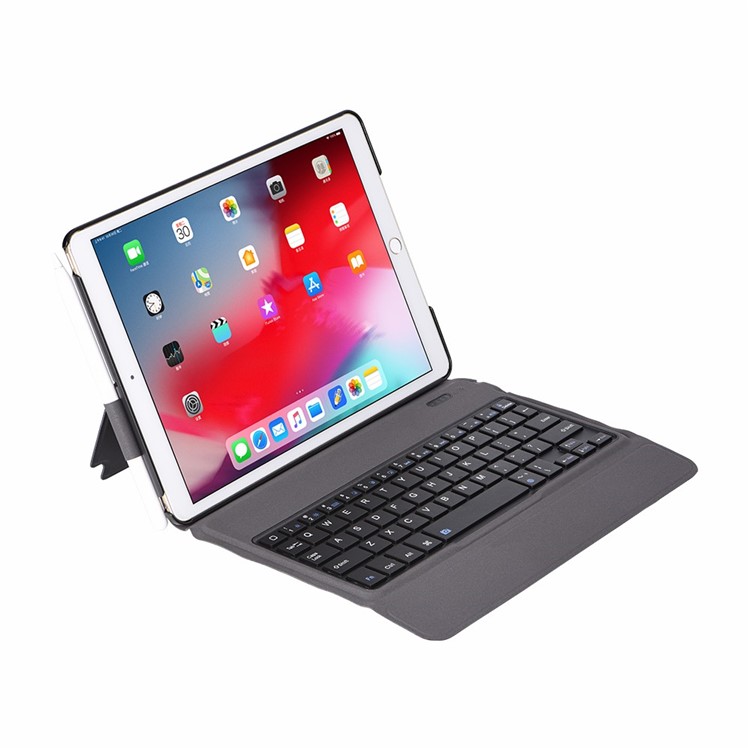 T1015 2-in-1 Ultra-thin Bluetooth Keyboard Leather Stand Case for iPad 10.2 (2019) - Black-6