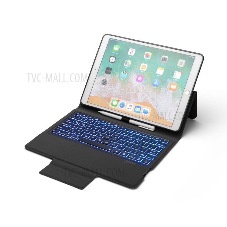 Bluetooth Keyboard Leather Stand Case for iPad 10.2 (2019)-10