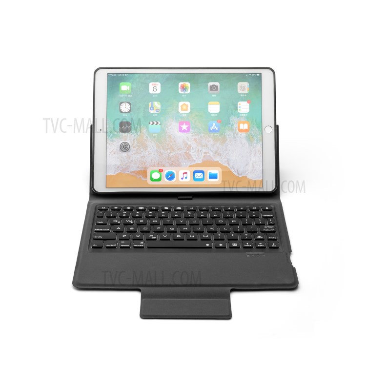 Bluetooth Keyboard Leather Stand Case for iPad 10.2 (2019)-12