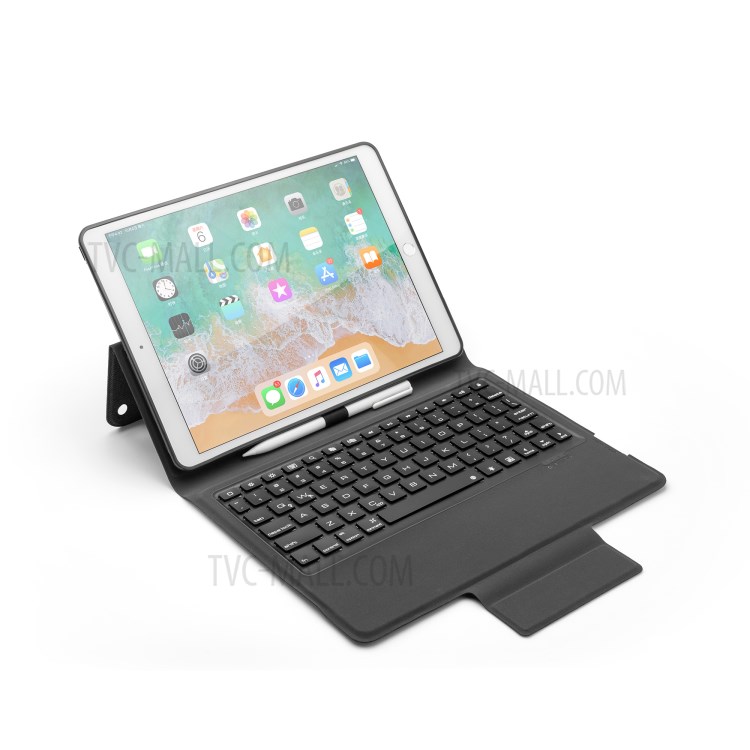 Bluetooth Keyboard Leather Stand Case for iPad 10.2 (2019)-16
