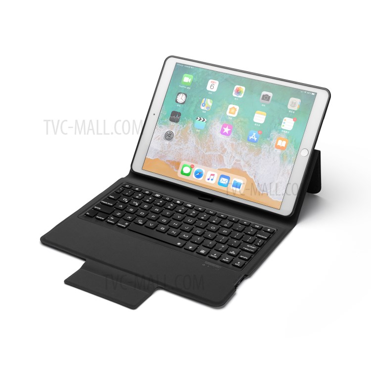 Bluetooth Keyboard Leather Stand Case for iPad 10.2 (2019)-2