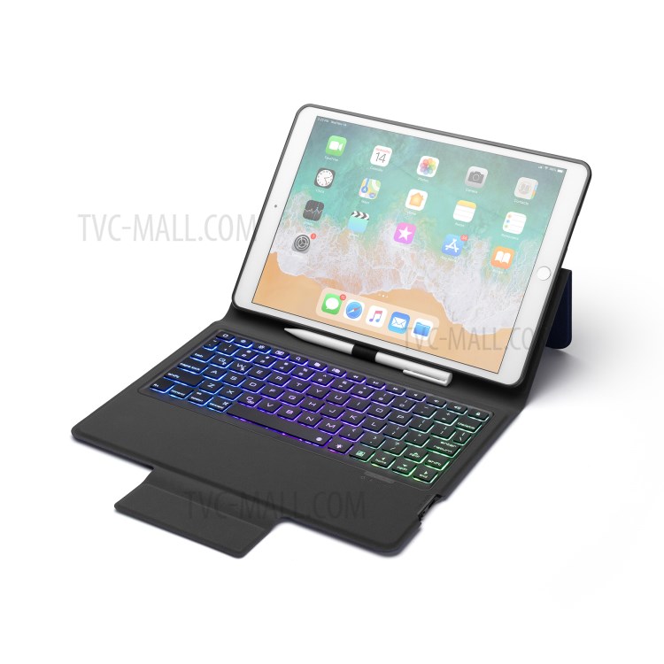 Bluetooth Keyboard Leather Stand Case for iPad 10.2 (2019)-27