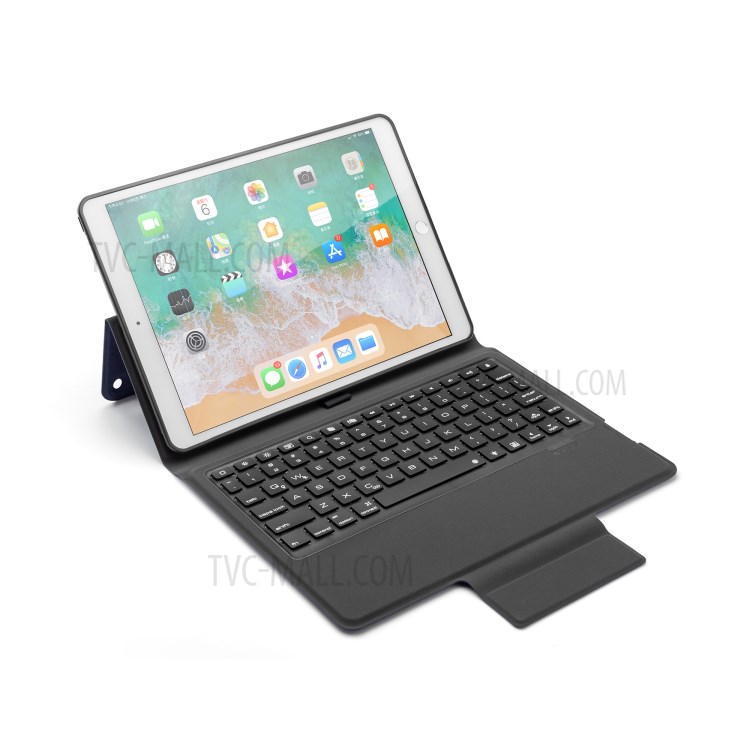 Bluetooth Keyboard Leather Stand Case for iPad 10.2 (2019)-35