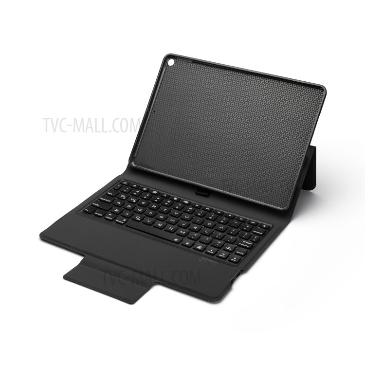 Bluetooth Keyboard Leather Stand Case for iPad 10.2 (2019)-4