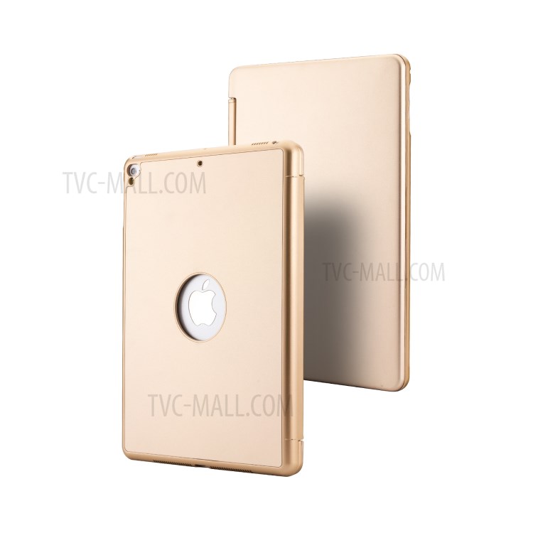 F8TS Aluminum Alloy Colorful Backlight Bluetooth Keyboard Shell for iPad 9.7-inch (2018)/(2017)/iPad Pro 9.7 inch (2016)/iPad Air 2/Air (2013) - Gold-17