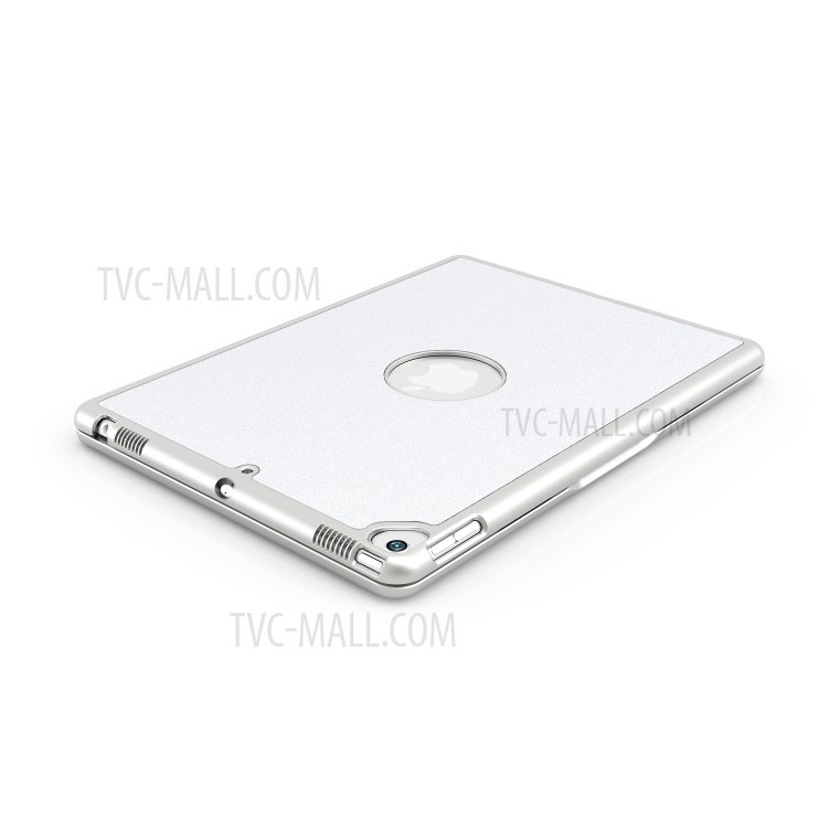 F102S Aluminum Alloy Colorful Backlight Bluetooth Keyboard Cover for iPad 10.2 (2019) - Silver-5