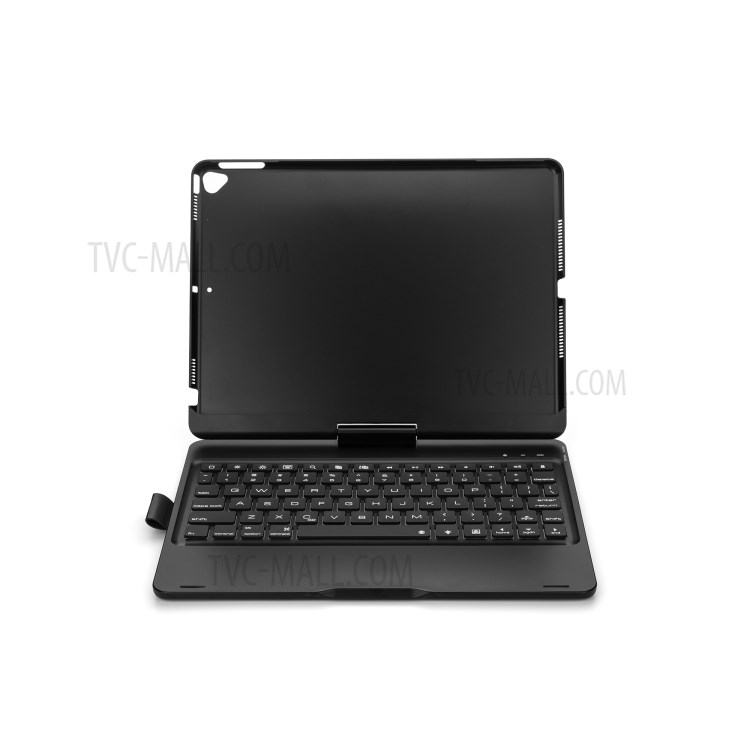 F102AS Rotary ABS Bluetooth Keyboard Case for iPad 10.2 (2019)/iPad Pro 10.5-inch (2017)/iPad Air 10.5 inch (2019) - Black-2