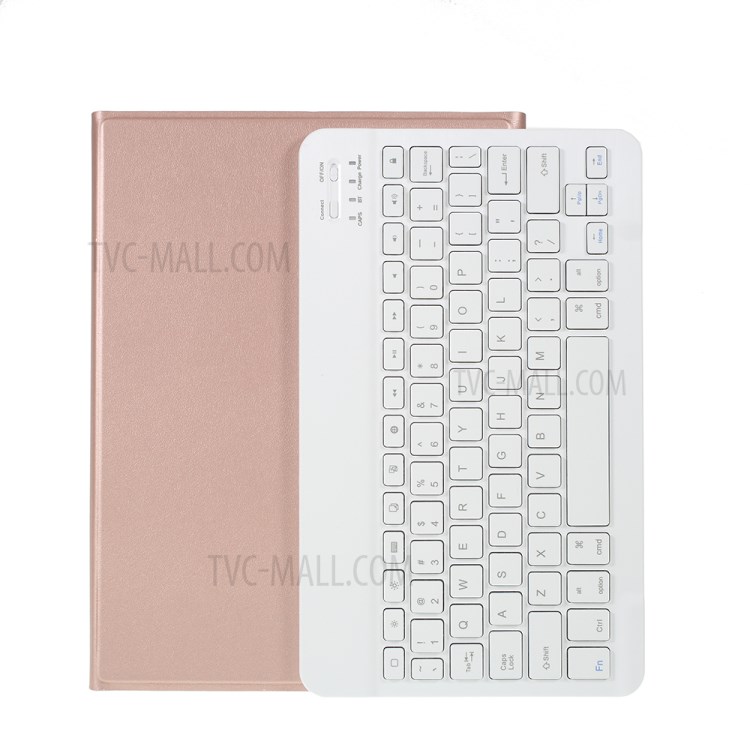 Wireless Bluetooth Keyboard Leather Stand Case for iPad Pro 11-inch (2020)/Pro 11-inch (2018) - Rose Gold-1