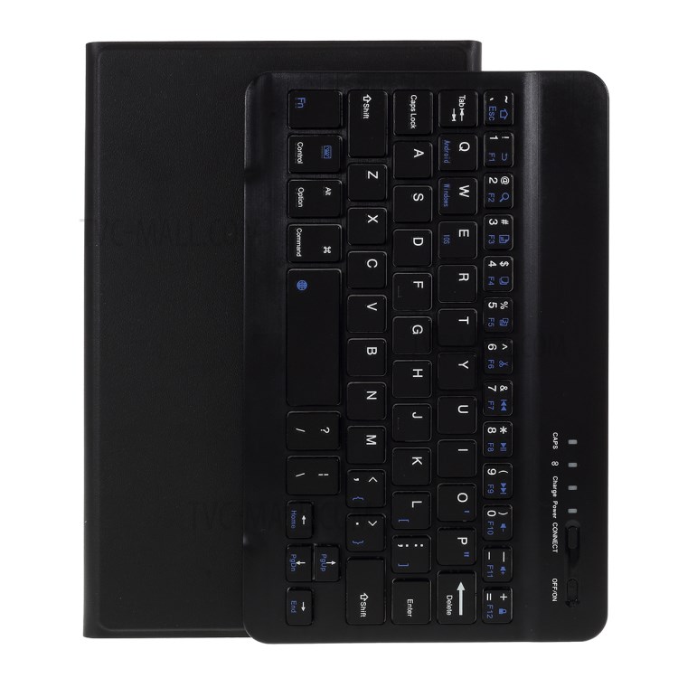 Wireless Bluetooth Keyboard Leather Stand Case for Samsung Galaxy Tab A 8.4 (2020) T307 - Black-1