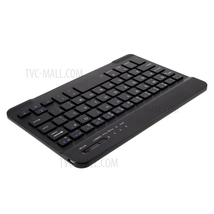 Wireless Bluetooth Keyboard Leather Stand Case for Samsung Galaxy Tab A 8.4 (2020) T307 - Black-14