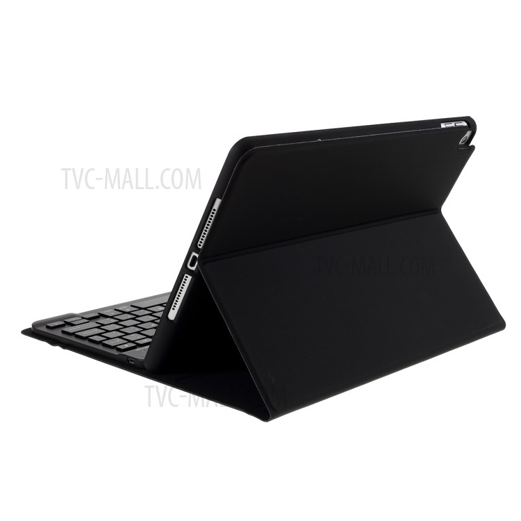 Wireless Bluetooth Keyboard Leather Stand Shell for iPad Air 10.5 inch (2019) / Pro 10.5-inch (2017) - Black-6