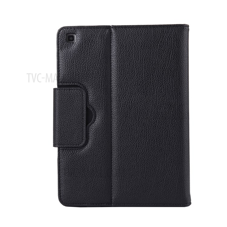 Wireless Bluetooth Keyboard Litchi Texture Leather Smart Case for Samsung Galaxy Tab S6 Lite P610 - Black-6