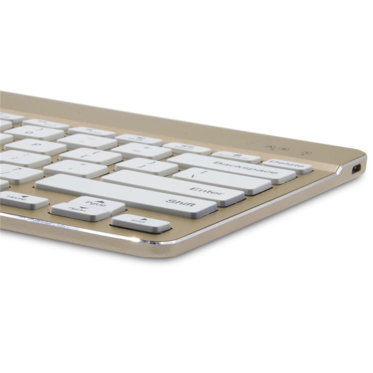 F3s+ Universal LED Backlight Bluetooth Keyboard, Support Android iOS Windows - Gold-3