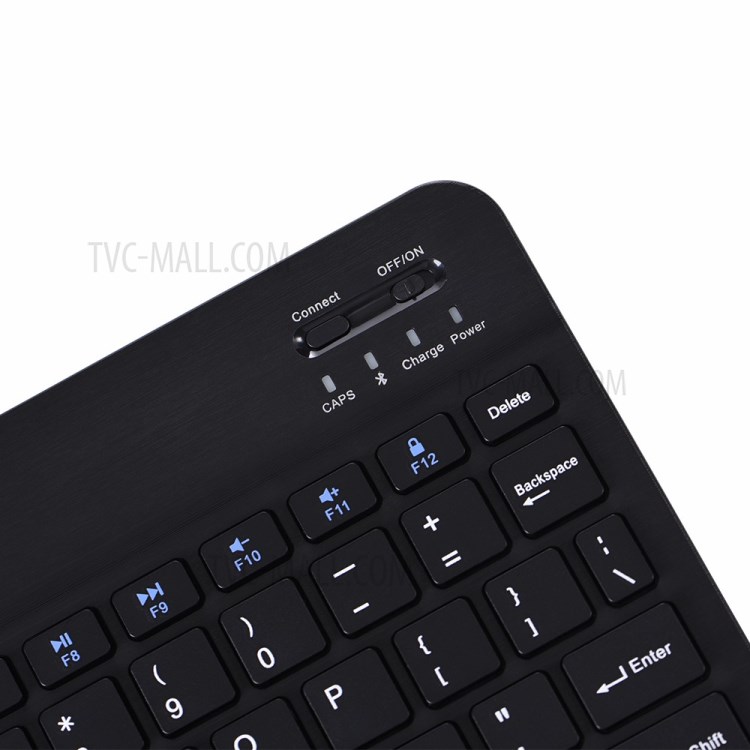 Drahtlose Bluetooth-Tastatur-Leder-Stand-Shell Für Samsung Galaxy Tab S6 Lite P610 - Schwarz