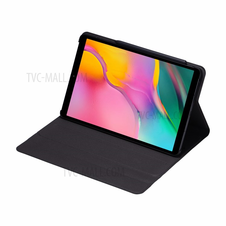 Shell In Pelle Con Tastiera Bluetooth Wireless Per Samsung Galaxy Tab S6 Lite P610 - Nero