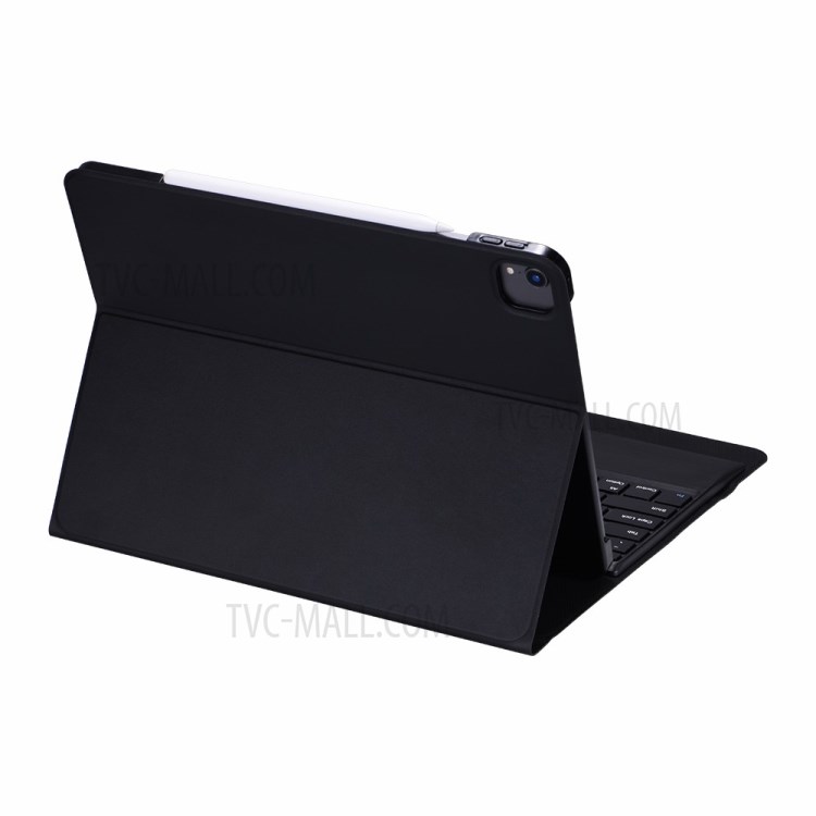 Bluetooth Keyboard Leather Stand Case for iPad Pro 12.9-inch (2020) (2018)-1