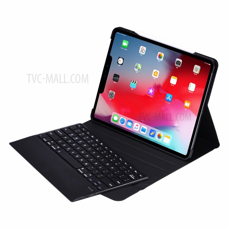 Bluetooth Keyboard Leather Stand Case for iPad Pro 12.9-inch (2020) (2018)-2