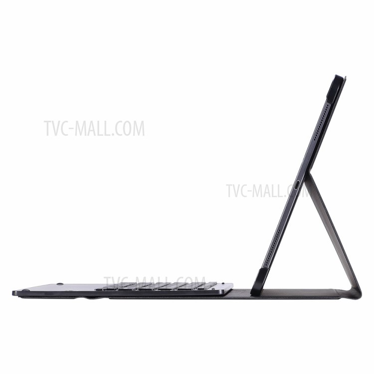 Removable Aluminium Alloy Bluetooth Keyboard Leather Stand Shell for iPad Pro 12.9-inch (2020) (2018)-15