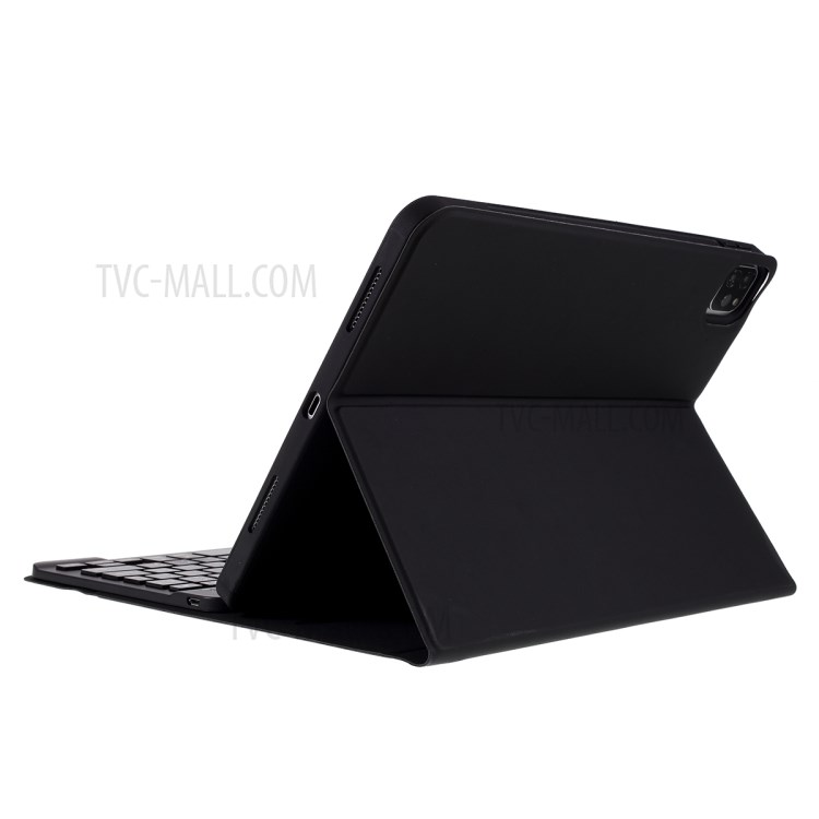 Para Ipad Pro de 11 Pulgadas (2022) /(2021) /(2020) /(2018) Bluetooth Wireless Tecyboard Case Con Ranura Para Lápiz - Negro