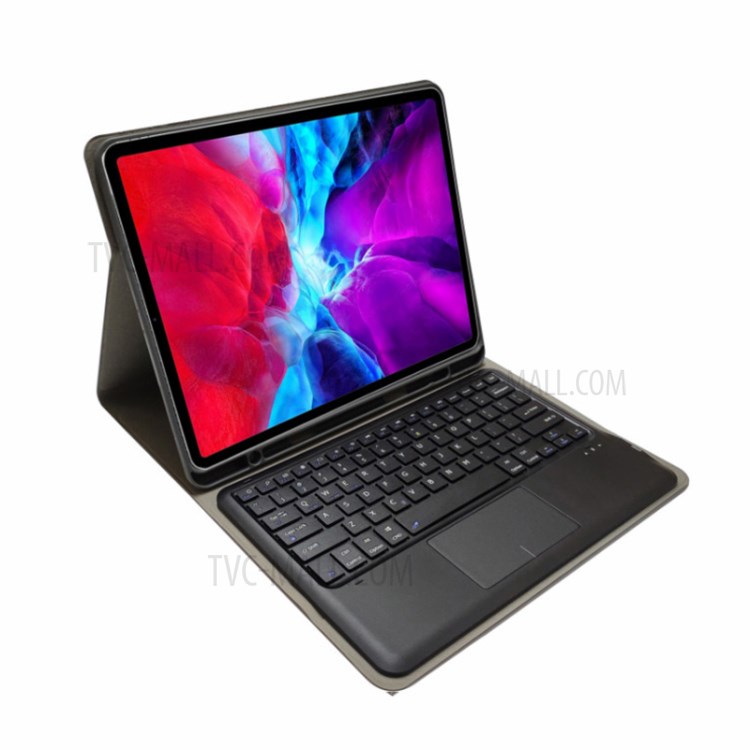 Teclado Bluetooth Caso Estande Couro Removível Com Slot Caneta Para Ipad Pro 12,9 Polegadas (2020) (2018)-3