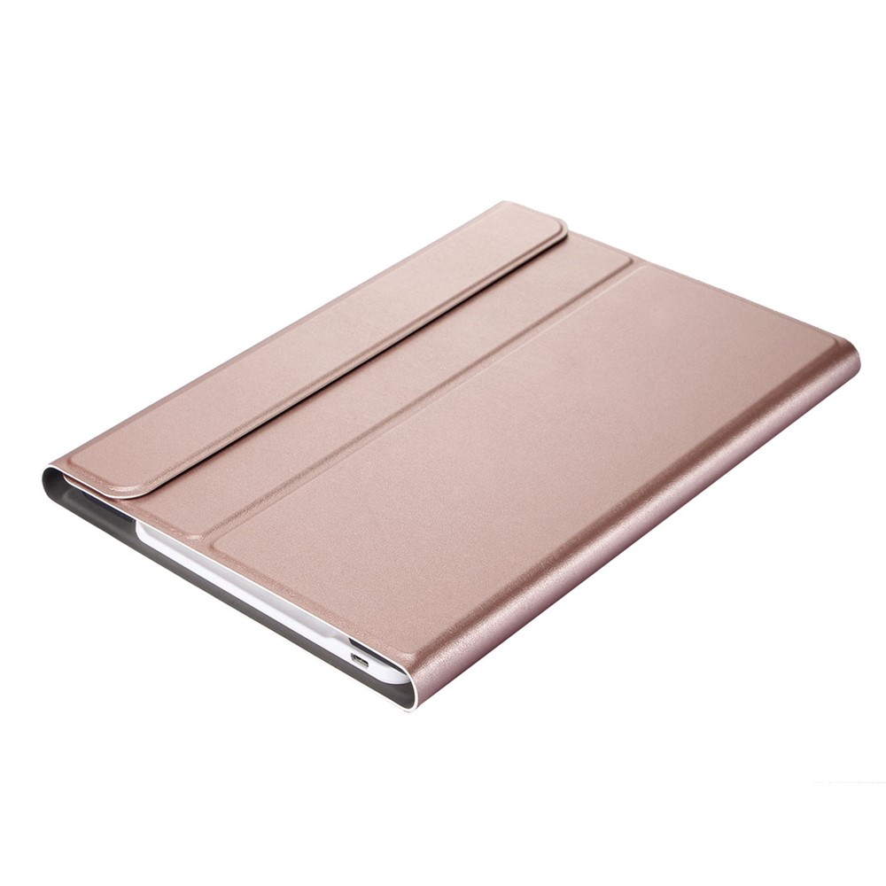 Detachable Bluetooth Keyboard Leather Stand Case for Samsung Galaxy Tab A7 10.4 (2020) T500 T505 - Rose Gold-5
