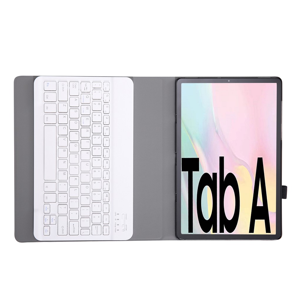 Detachable Bluetooth Keyboard Leather Stand Case for Samsung Galaxy Tab A7 10.4 (2020) T500 T505 - Rose Gold-8