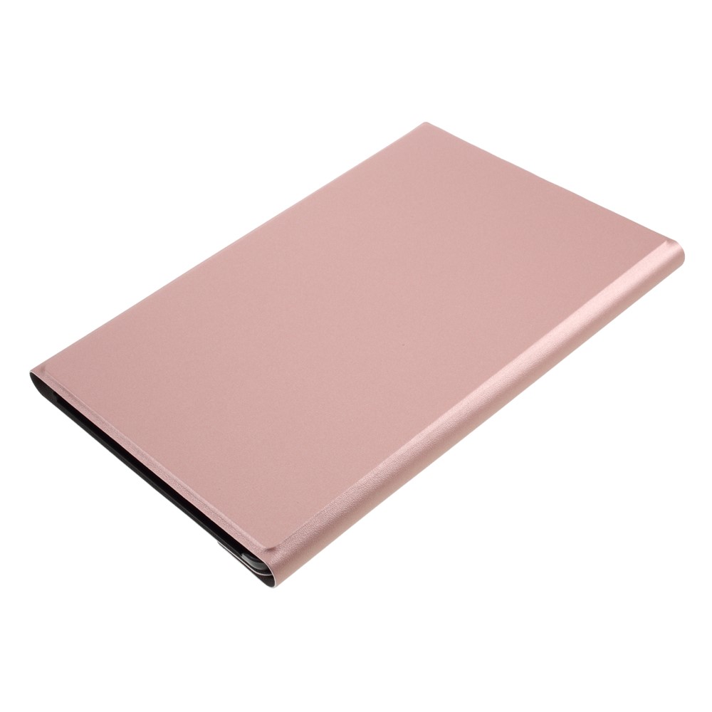 Tasta Tastiera in Pelle di Retroilluminazione Bluetooth Case Per Samsung Galaxy Tab A7 10.4 (2020) T500 T505 - Oro Rosa-4