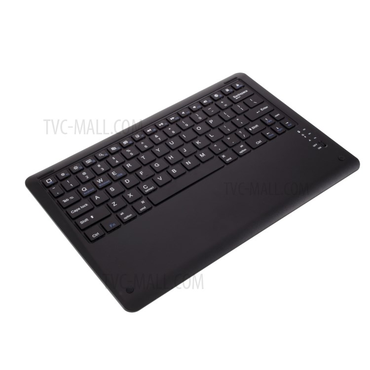 Bluetooth Keyboard Litchi Skin Leather Stand Case for Samsung Galaxy Tab S7 Plus (2020) - Black-12