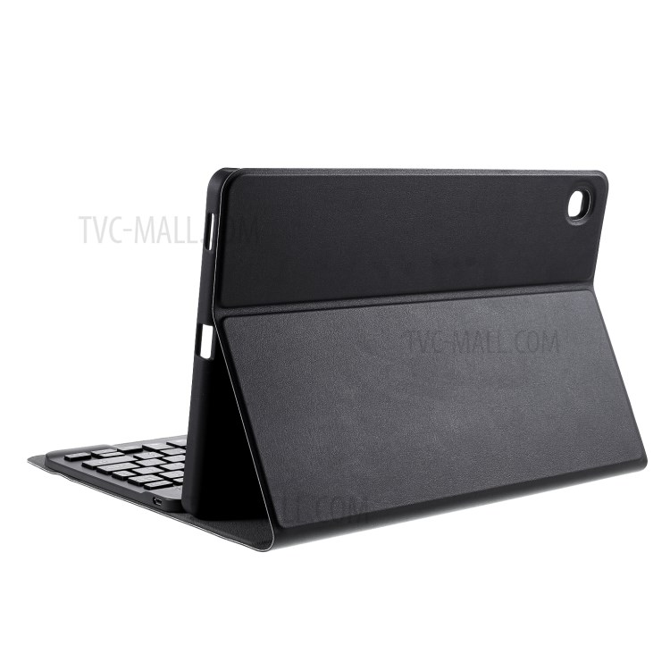 Detachable Bluetooth Keyboard Leather Protective Cover for Samsung Galaxy Tab S6 Lite 10.4-inch P610/P615 (2020) - Black-8