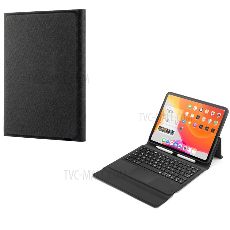 W11TS Clavier Bluetooth Sans Fil Avec Pavé Tactile Pour Coque En Cuir IPad Pro 11 Pouces (2020) / (2018) - Noir-1