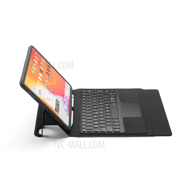 W11TS Clavier Bluetooth Sans Fil Avec Pavé Tactile Pour Coque En Cuir IPad Pro 11 Pouces (2020) / (2018) - Noir-10