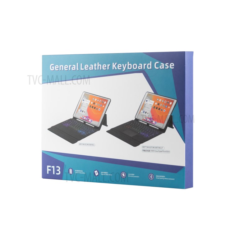 W11TS Clavier Bluetooth Sans Fil Avec Pavé Tactile Pour Coque En Cuir IPad Pro 11 Pouces (2020) / (2018) - Noir-16