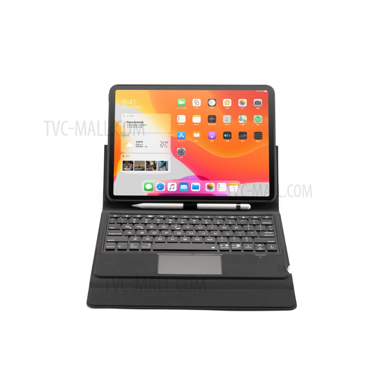 W11TS Clavier Bluetooth Sans Fil Avec Pavé Tactile Pour Coque En Cuir IPad Pro 11 Pouces (2020) / (2018) - Noir-8