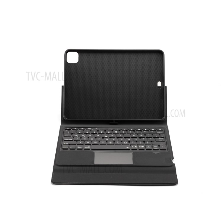 W11TS Wireless Bluetooth Keyboard with Touch Pad for iPad Pro 11-inch (2020)/(2018) Leather Shell - Blue-4