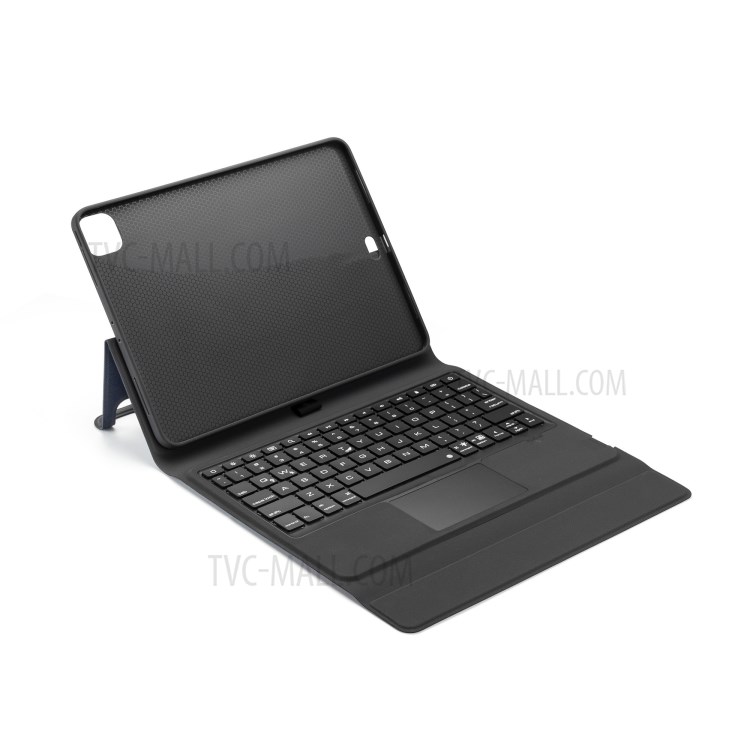 W11TS Wireless Bluetooth Keyboard with Touch Pad for iPad Pro 11-inch (2020)/(2018) Leather Shell - Blue-5