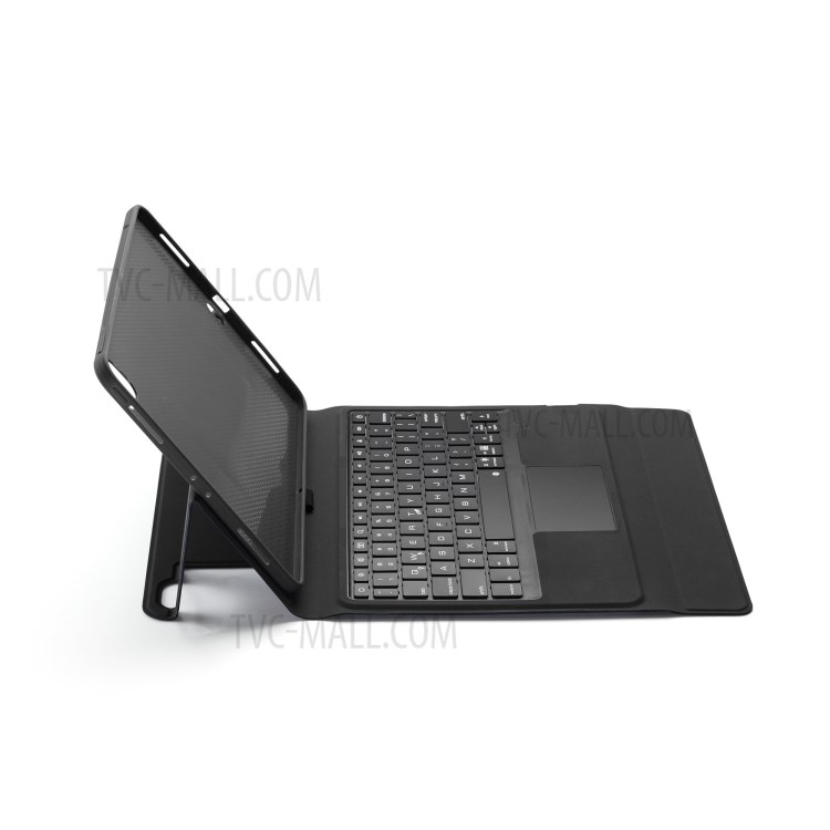 W11TS Wireless Bluetooth Keyboard with Touch Pad for iPad Pro 11-inch (2020)/(2018) Leather Shell - Blue-6