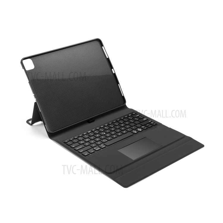 W129TS Colorful Backlight Leather Bluetooth Touchpad Keyboard Case for iPad Pro 12.9-inch (2020)/(2018) - Black-3