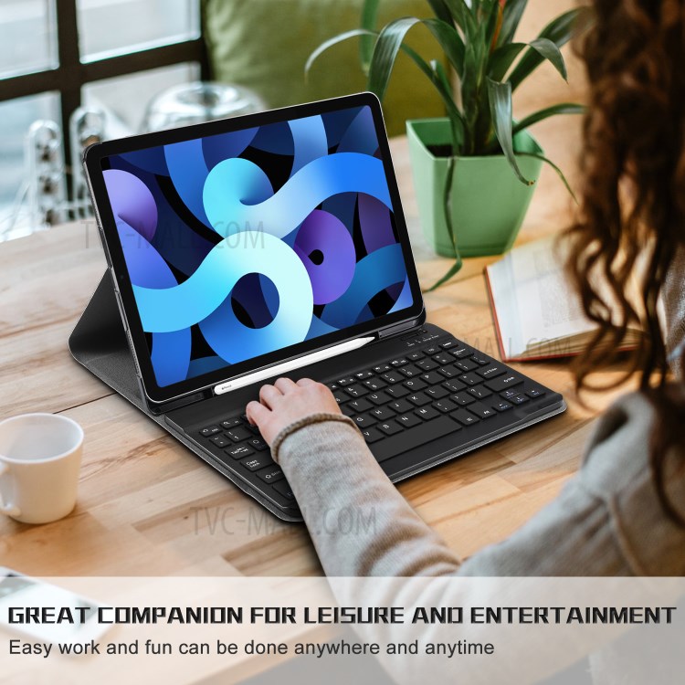 Bluetooth Keyboard Anti-impact PC Hard Shell with Pen Slot for iPad Air (2020)-8