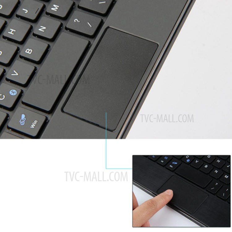 AJIUYU for Huawei MediaPad M6 10.8-inch Leather Case with Wireless Touch Pad Bluetooth Keyboard - Black-6