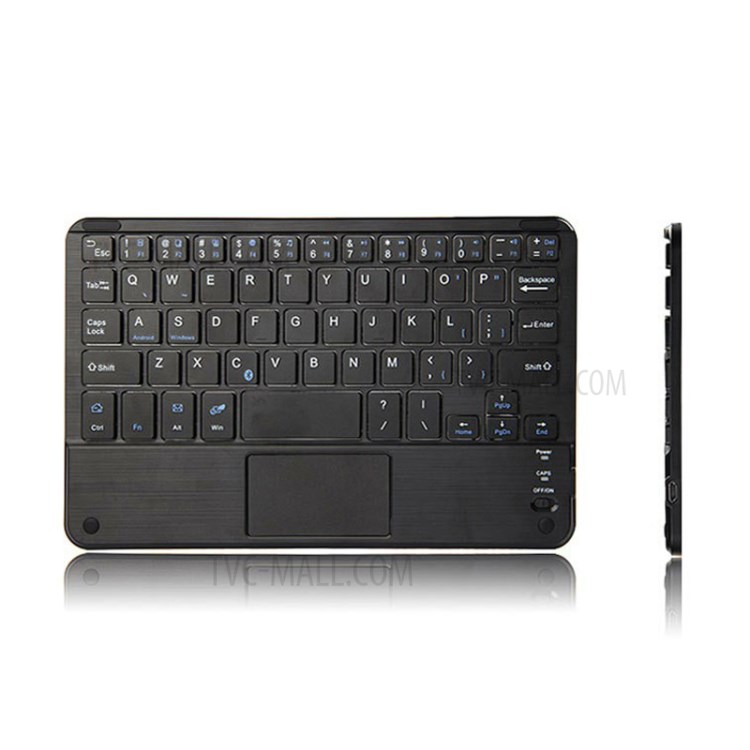 AJIUYU Bluetooth Keyboard Leather Protective Shell (Wireless Touch) for Lenovo XiaoXin TB-X804F - Black-7