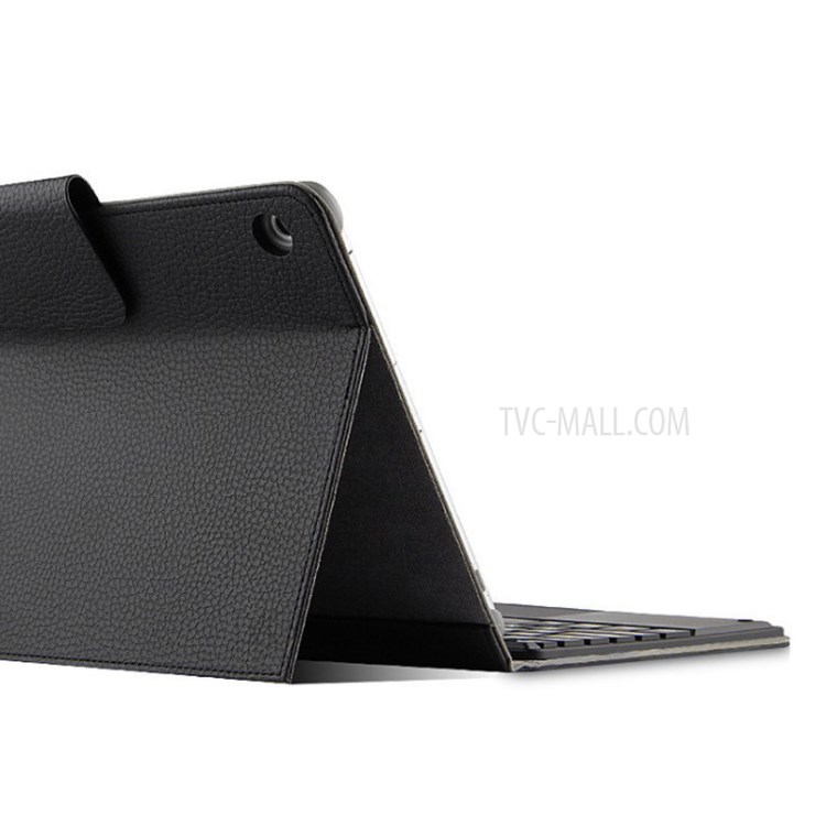AJIUYU 2-in-1 Wireless Touch Pad Bluetooth Keyboard Leather Shell for Honor WaterPlay - Black-8