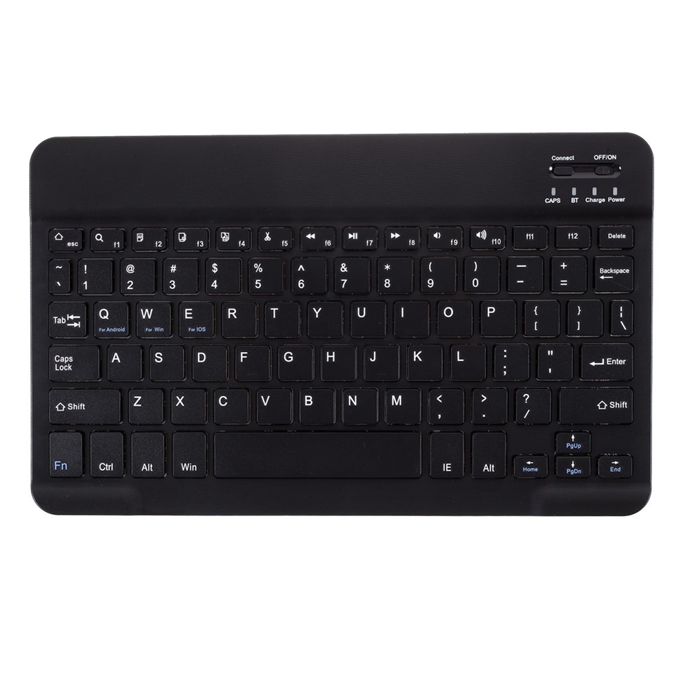 Bluetooth Keyboard Leather Stand Case for Lenovo Tab M10 Plus - Black-12